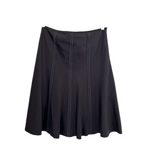 Tahari Gray Silk Skirtl